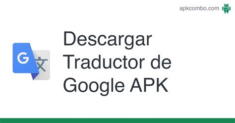 traductor google descargar apk